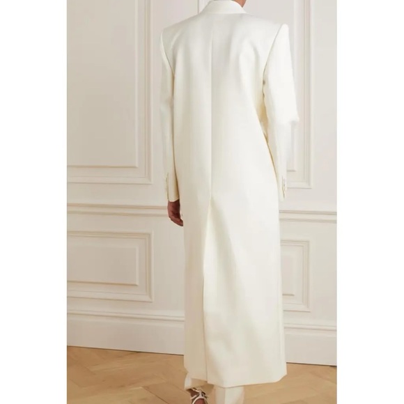 Magda Butrym white Double Breasted wool coat - Picture 3 of 8